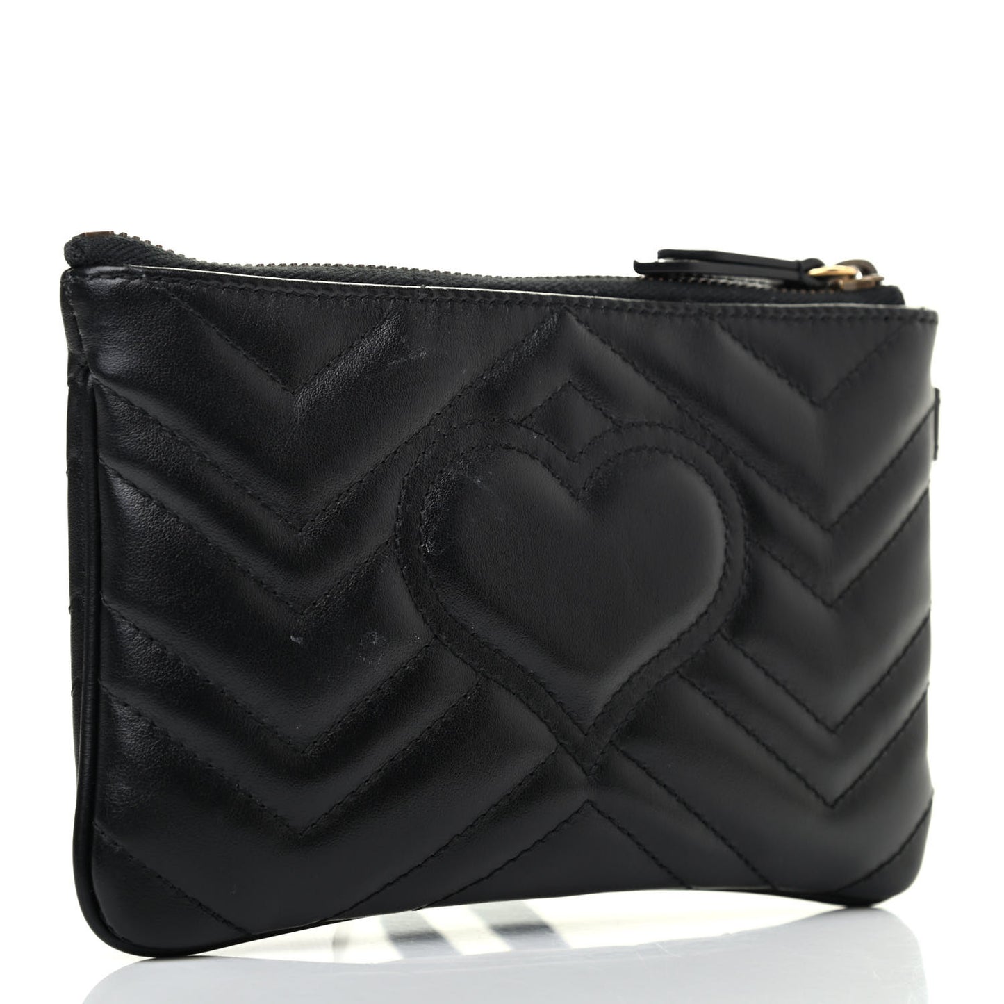 Calfskin Matelasse GG Marmont Wrist Wallet Black