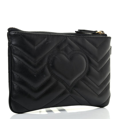 Gucci Calfskin Matelasse GG Marmont Wrist Wallet Black 2 of 4
