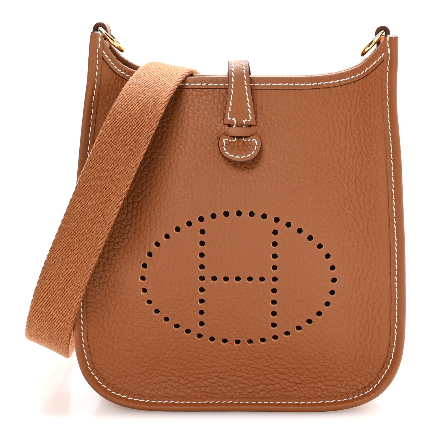 Hermes Taurillon Clemence Evelyne TPM Gold 1 of 11