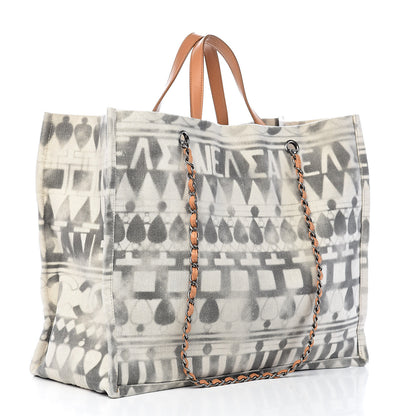 Chanel Canvas Large Iliad Shopping Tote Beige 3 of 13