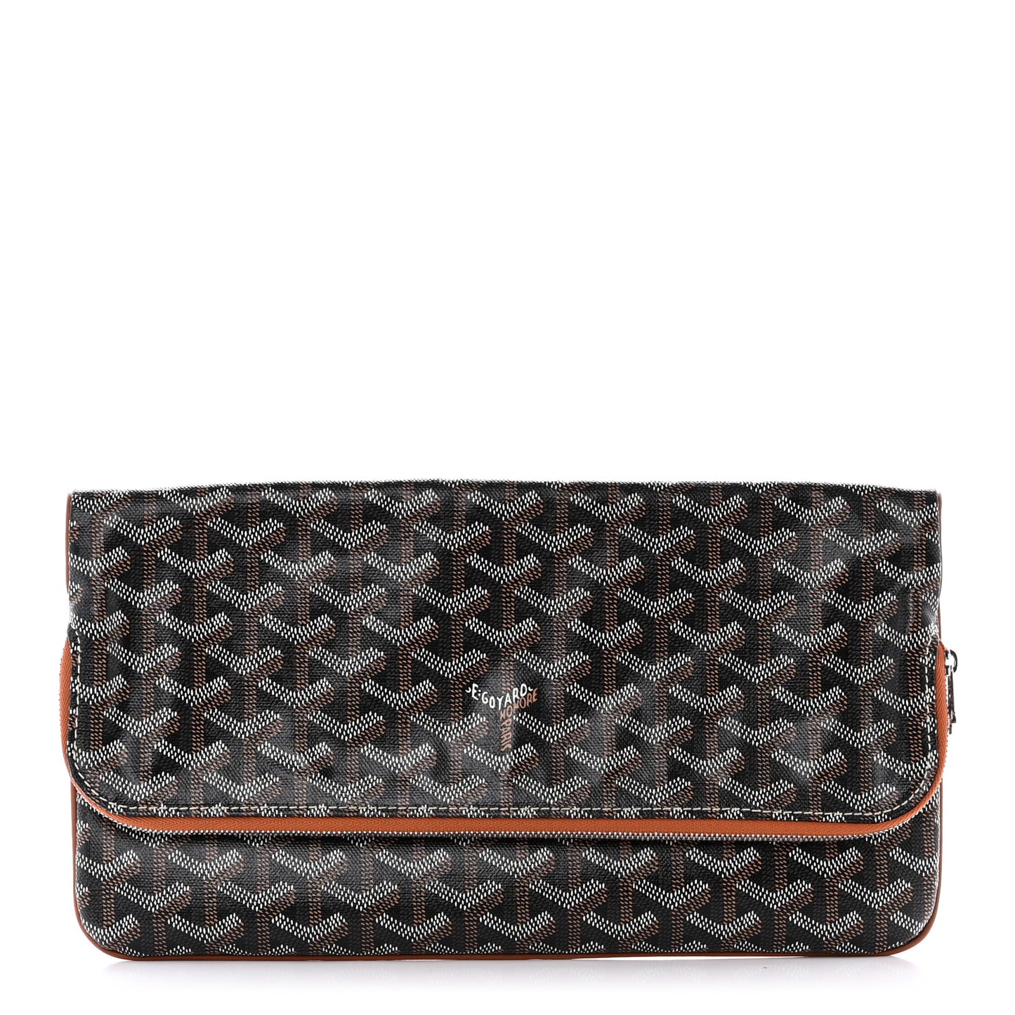 Goyardine Sainte Marie Soft Clutch Black Gold