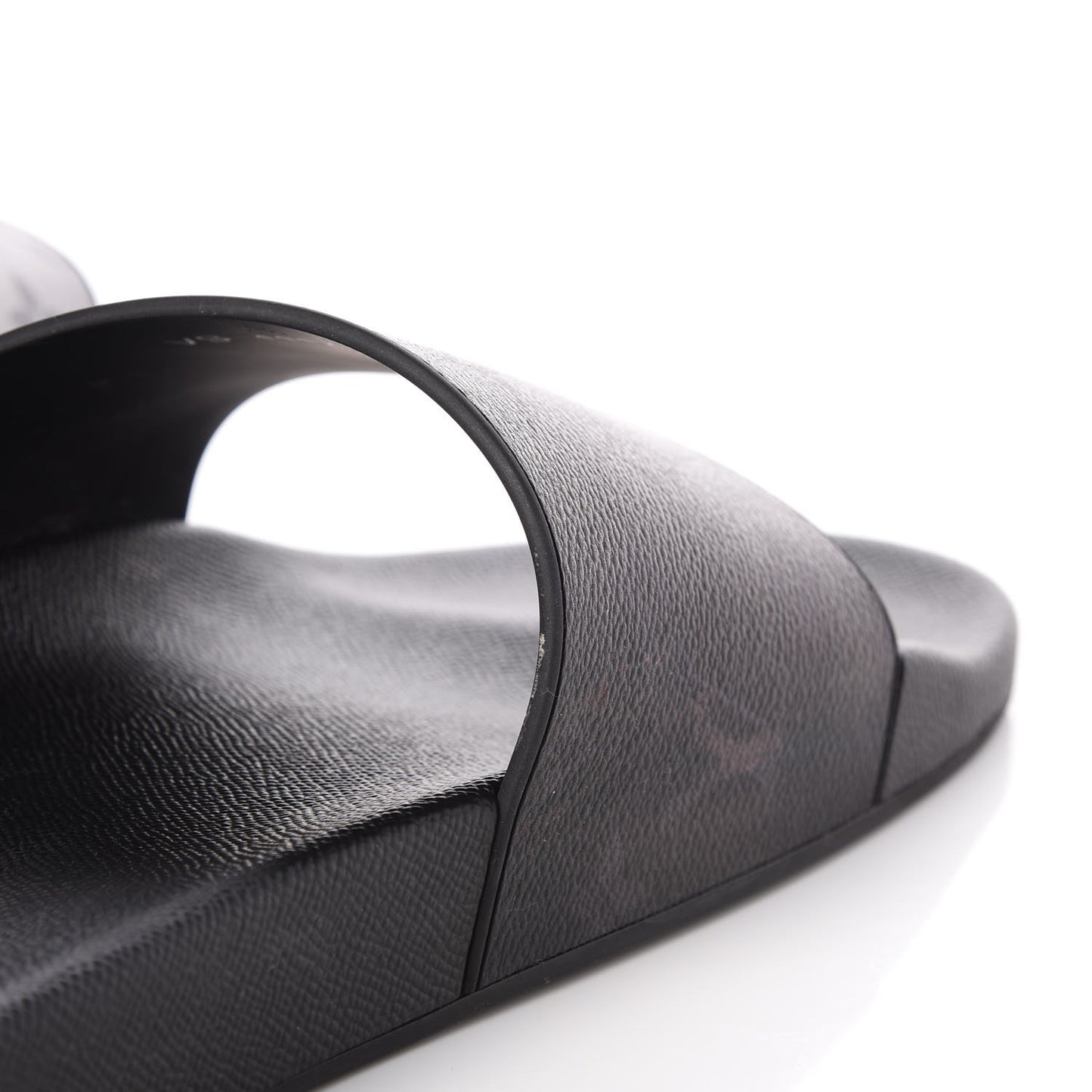 Rubber Monogram Eclipse Split Mens Waterfront Mules 13 Black