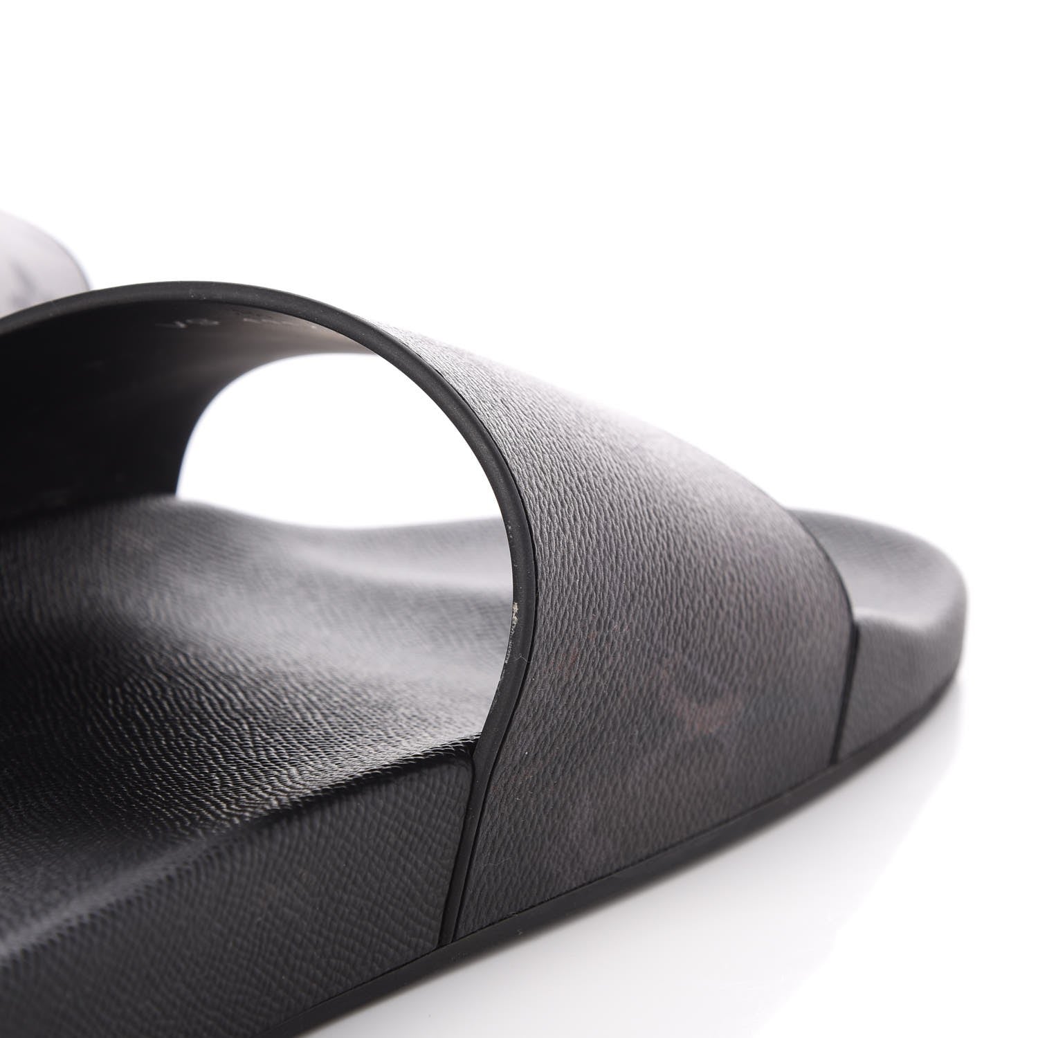 Louis Vuitton Rubber Monogram Eclipse Split Mens Waterfront Mules 13 Black 6 of 11