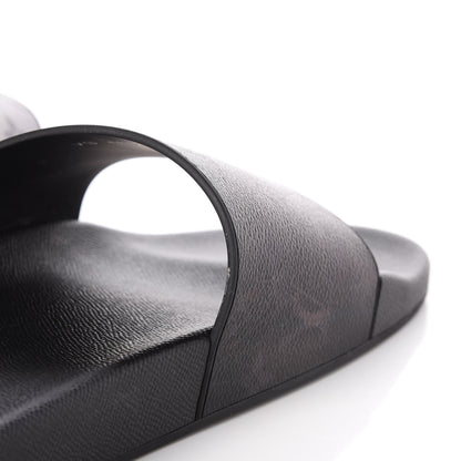 Louis Vuitton Rubber Monogram Eclipse Split Mens Waterfront Mules 13 Black 6 of 11