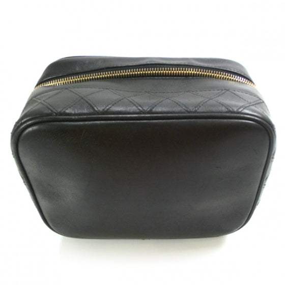 Chanel Lambskin Vanity Cosmetic Bag Black 3 of 9