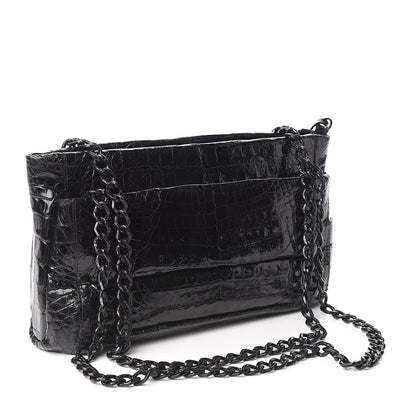 Nancy Gonzalez Crocodile Shoulder Bag Black 3 of 11
