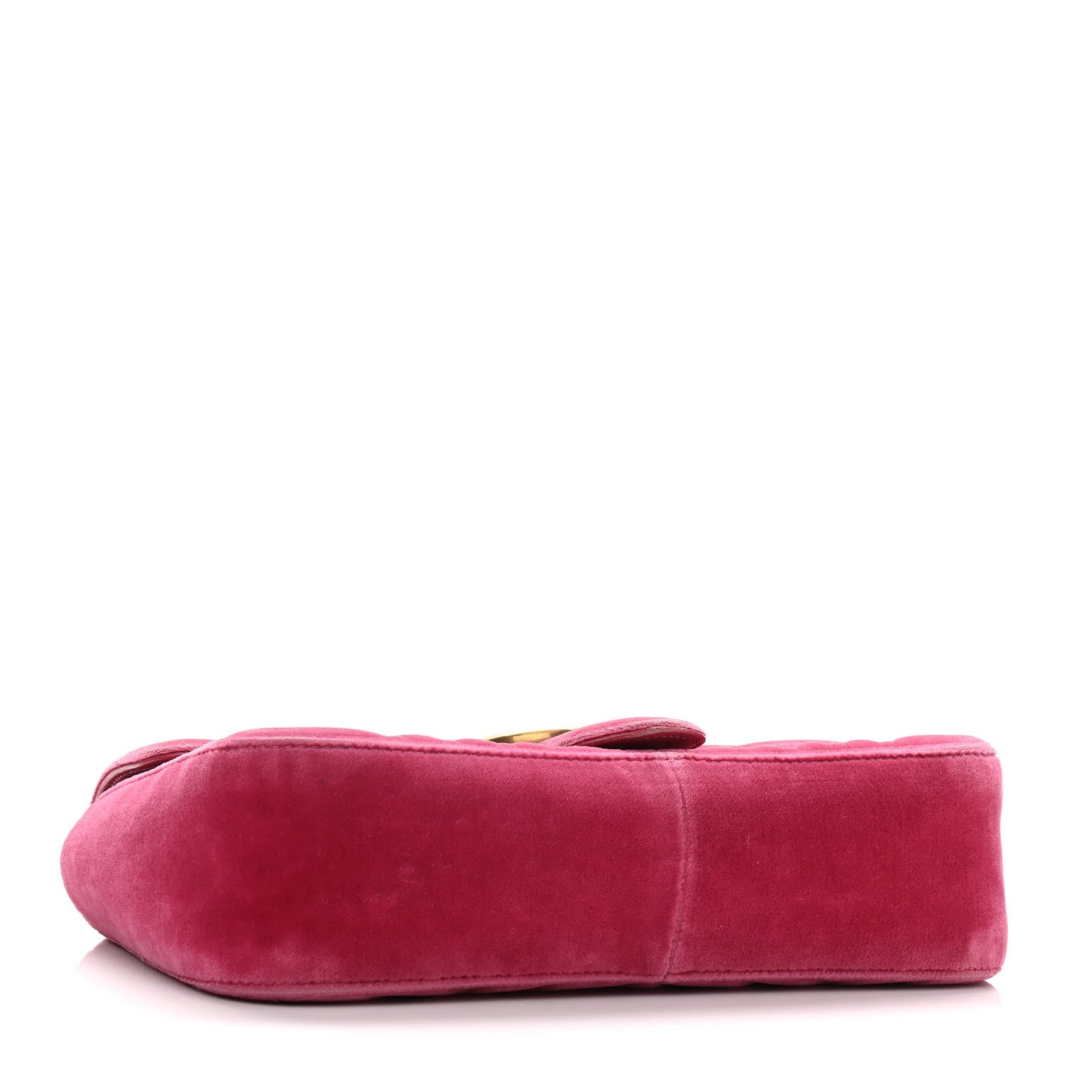 Gucci Velvet Matelasse Small GG Marmont Shoulder Bag Light Raspberry Rose 3 of 11