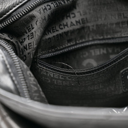 Chanel Lambskin Stitched Medium Ultimate Soft Tote Black 10 of 12