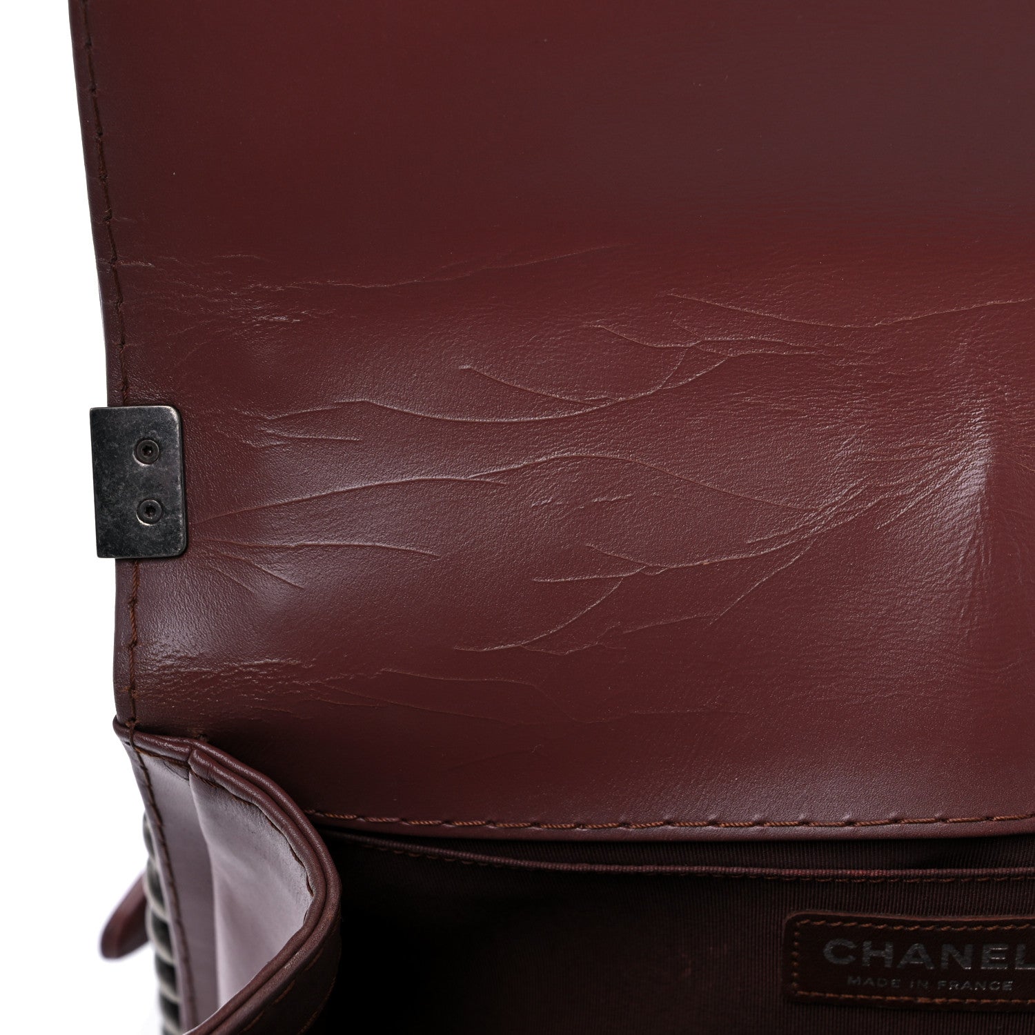 Chanel Calfskin Stitched Medium Boy Flap Brown 11 of 15