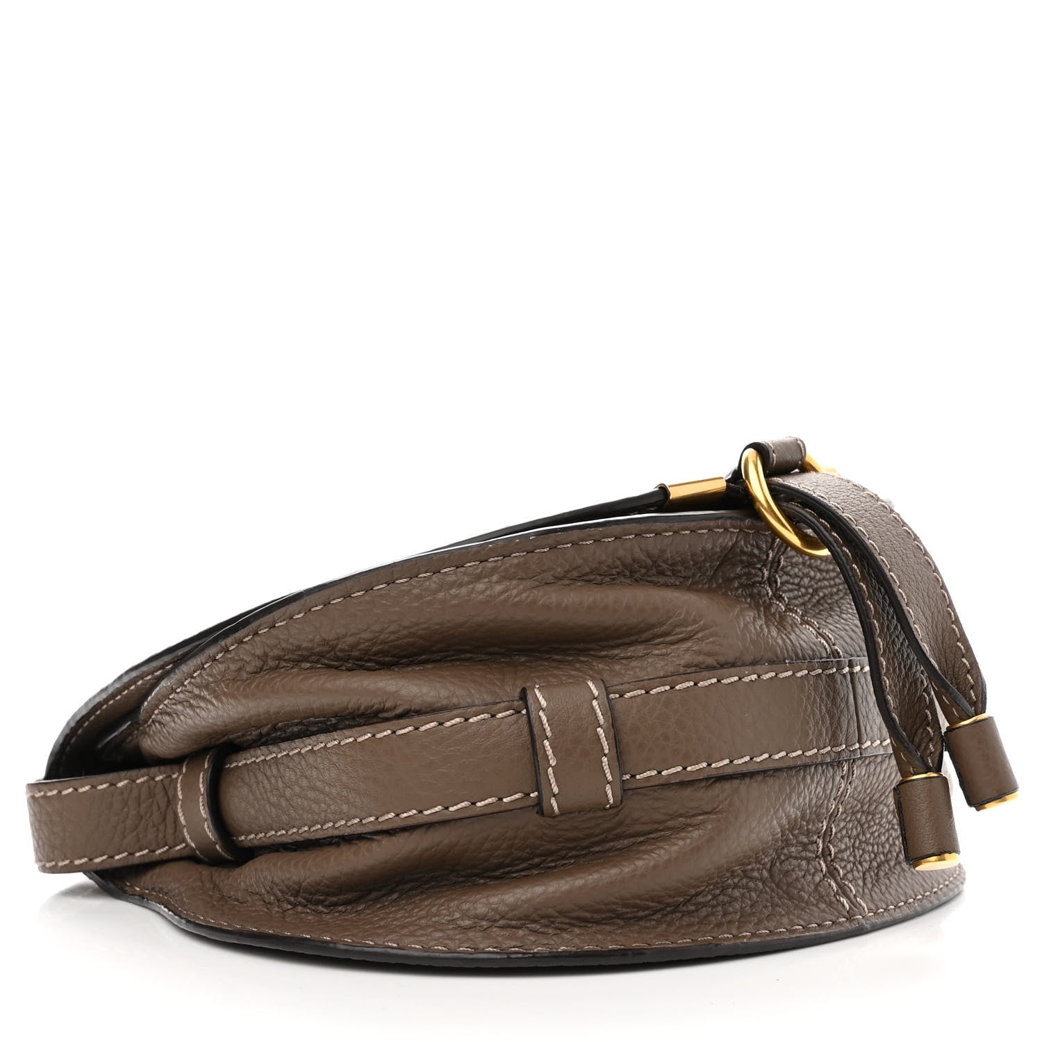 Chloe Calfskin Mini Marcie Round Crossbody Bag Army Green 4 of 11
