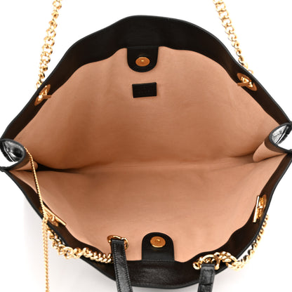 Gucci Calfskin Large Rajah Chain Tote Black 6 of 11