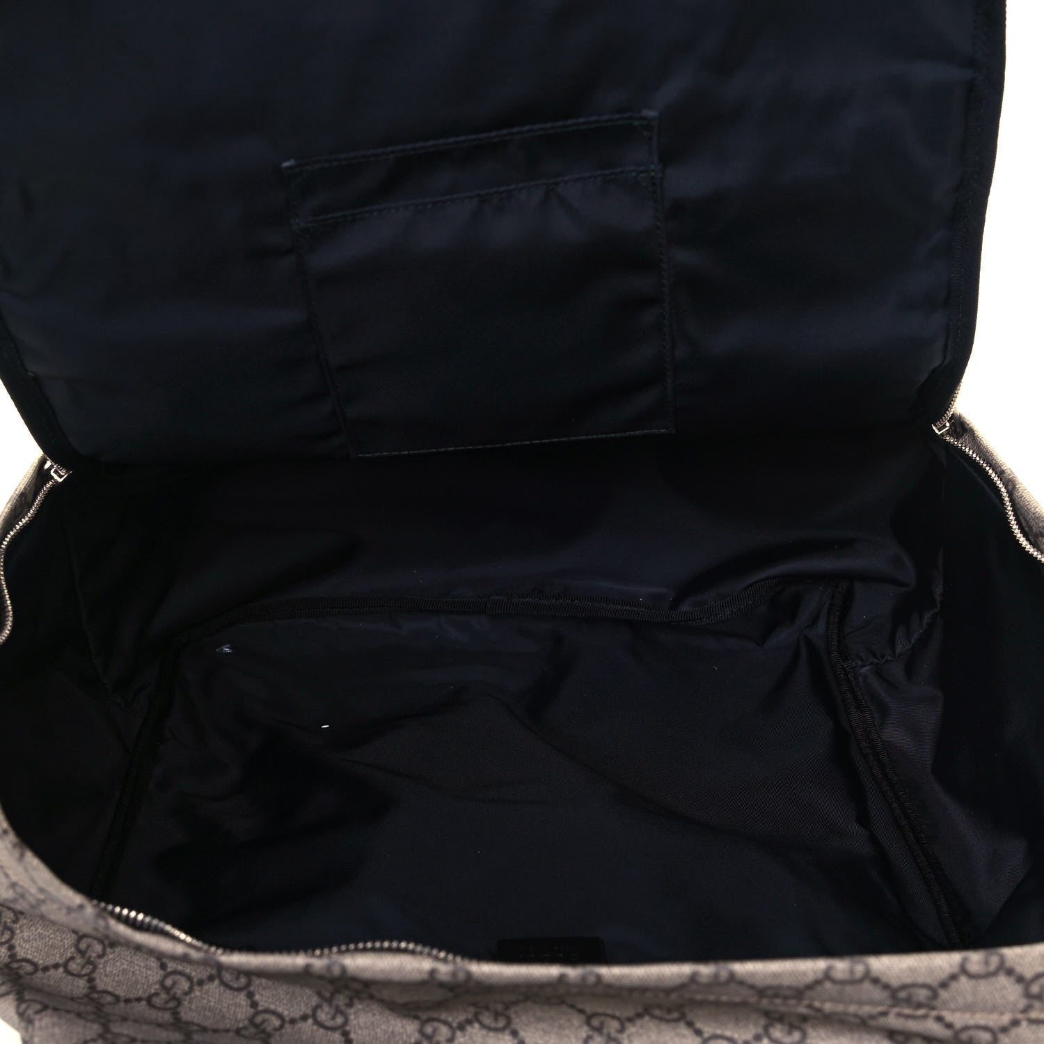 Gucci Soft GG Supreme Monogram Appia Calfskin Web Tote Backpack Beige Ebony Black 5 of 12