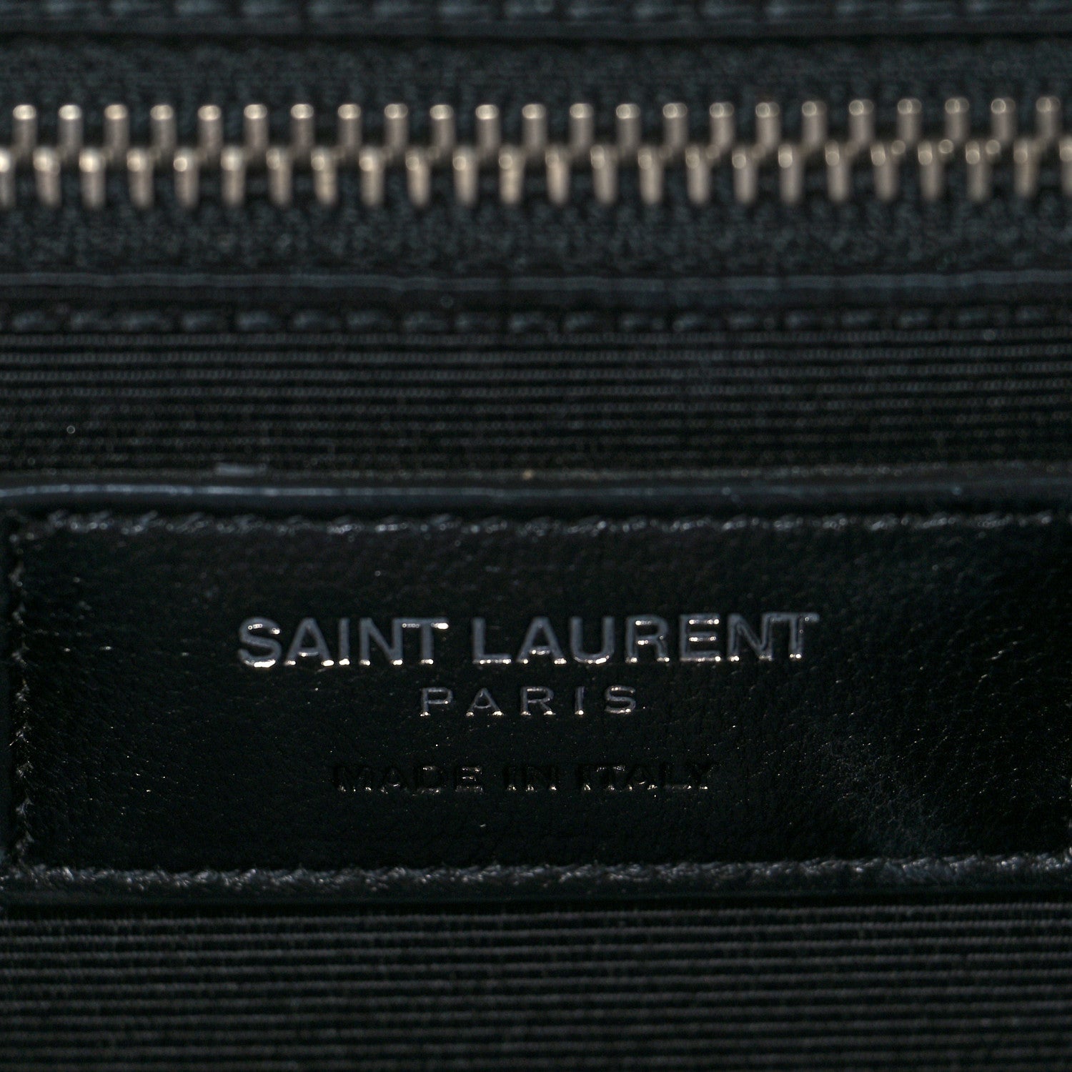 Saint Laurent Grain De Poudre Matelasse Chevron Large Monogram Satchel Light Grey 5 of 8