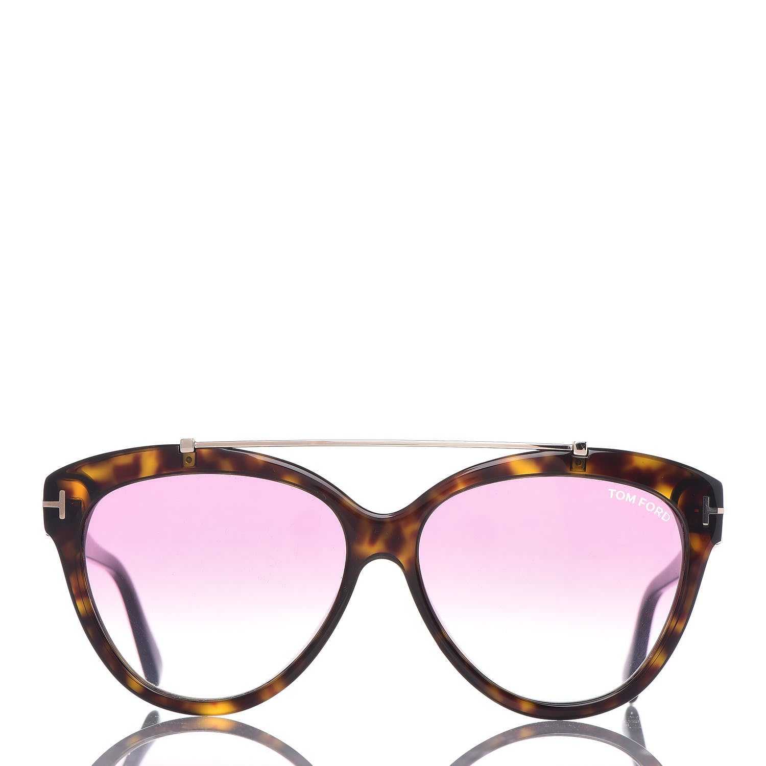 Tom Ford Livia Cat Eye Sunglasses TF518 Tortoise 3 of 8
