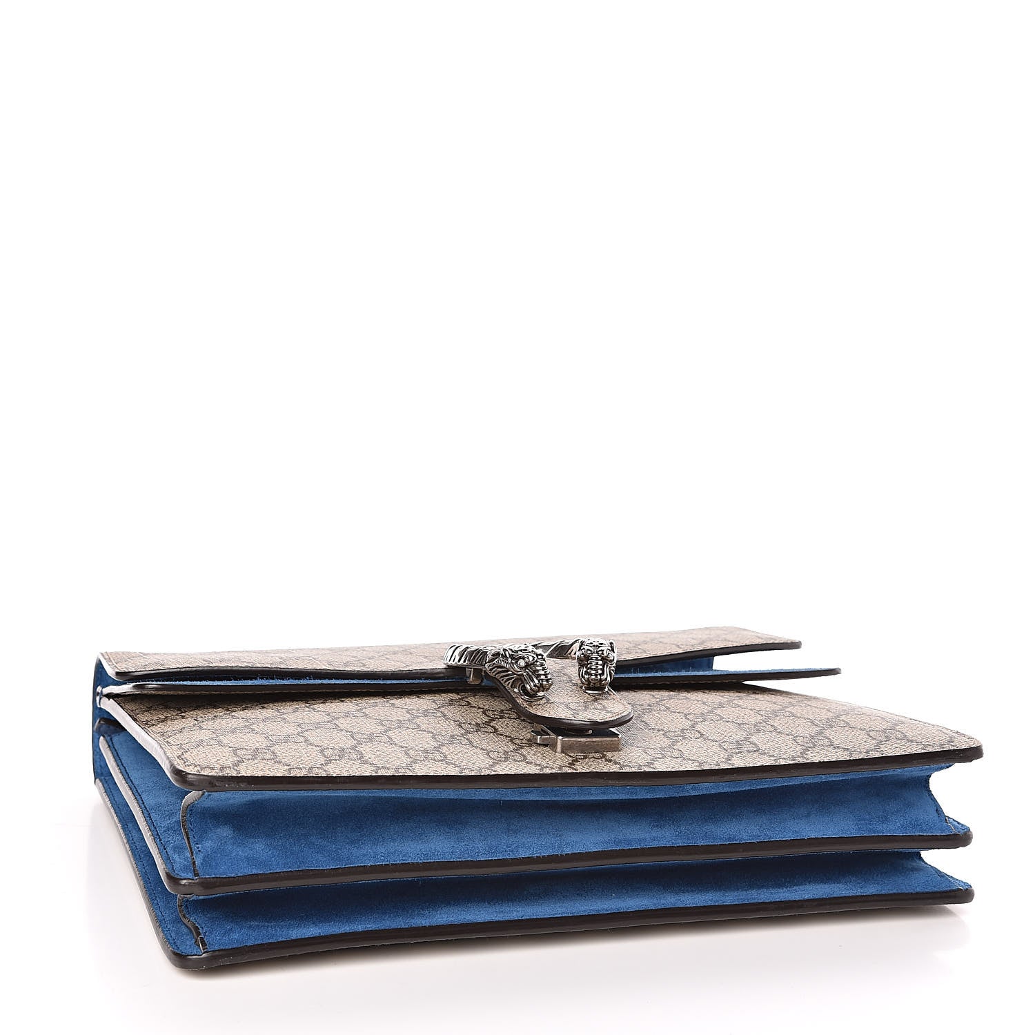 Gucci GG Supreme Monogram Medium Dionysus Shoulder Bag Blue 4 of 11