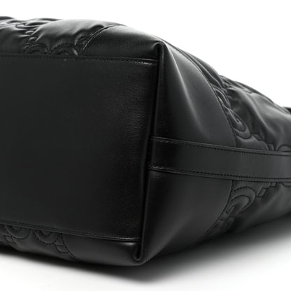 Gucci Calfskin GG Matelasse Medium Ophidia Shopping Tote Black 7 of 13