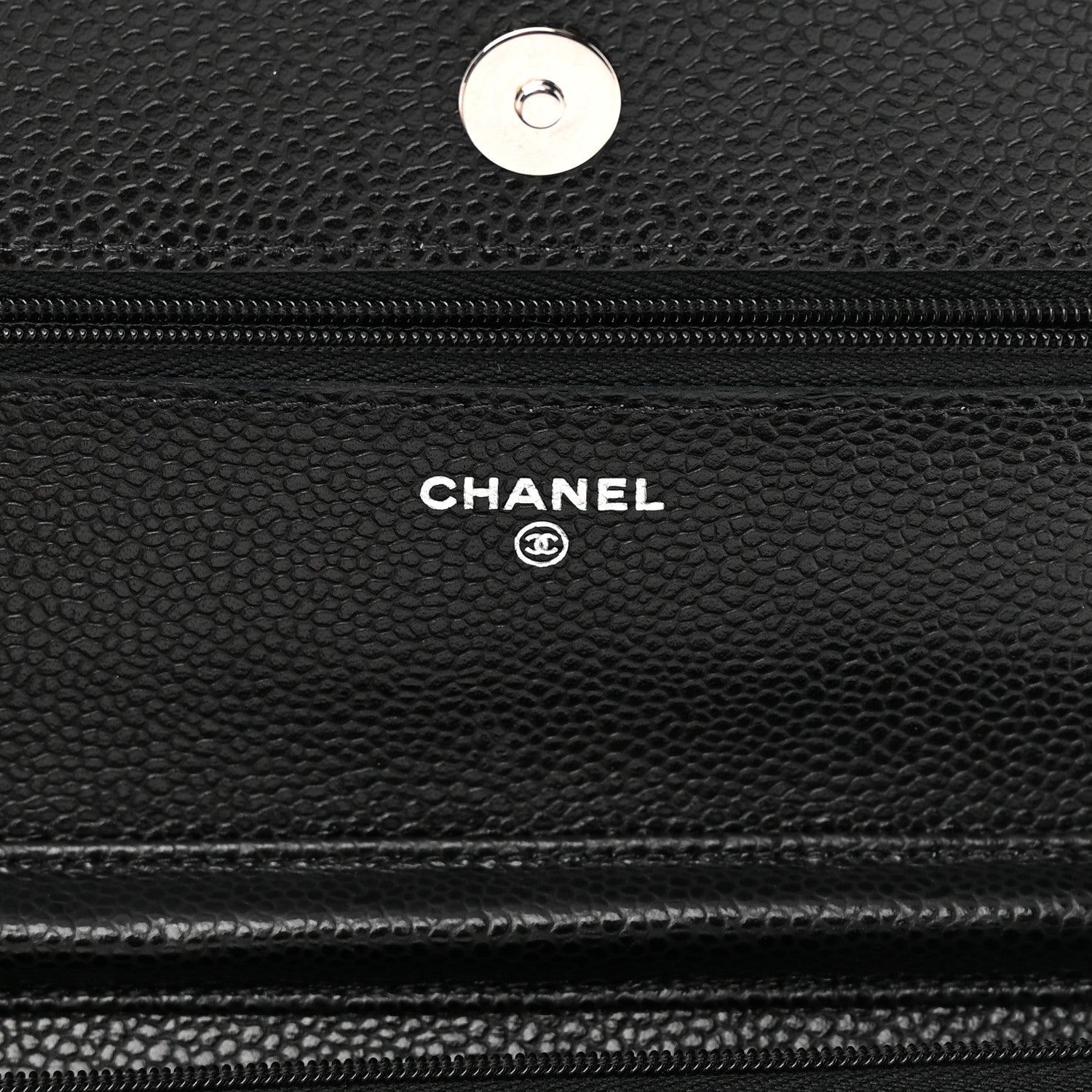 Chanel Caviar Quilted Wallet on Chain WOC Black 6 of 14