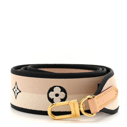 Louis Vuitton Jacquard Speedy Bandouliere 20 Shoulder Strap Black 1 of 3