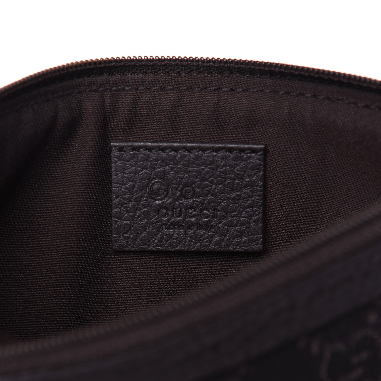 Gucci Monogram Zip Pouch Dark Brown 6 of 10