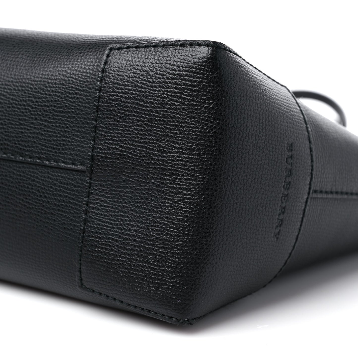 Calfskin Crest Embossed Small Tote Black