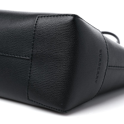 Burberry Calfskin Crest Embossed Small Tote Black 8 of 9