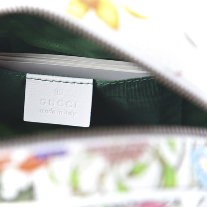 Gucci Canvas Flora Floral Trapuntata Small Zumi Dome Shoulder Bag White 14 of 21