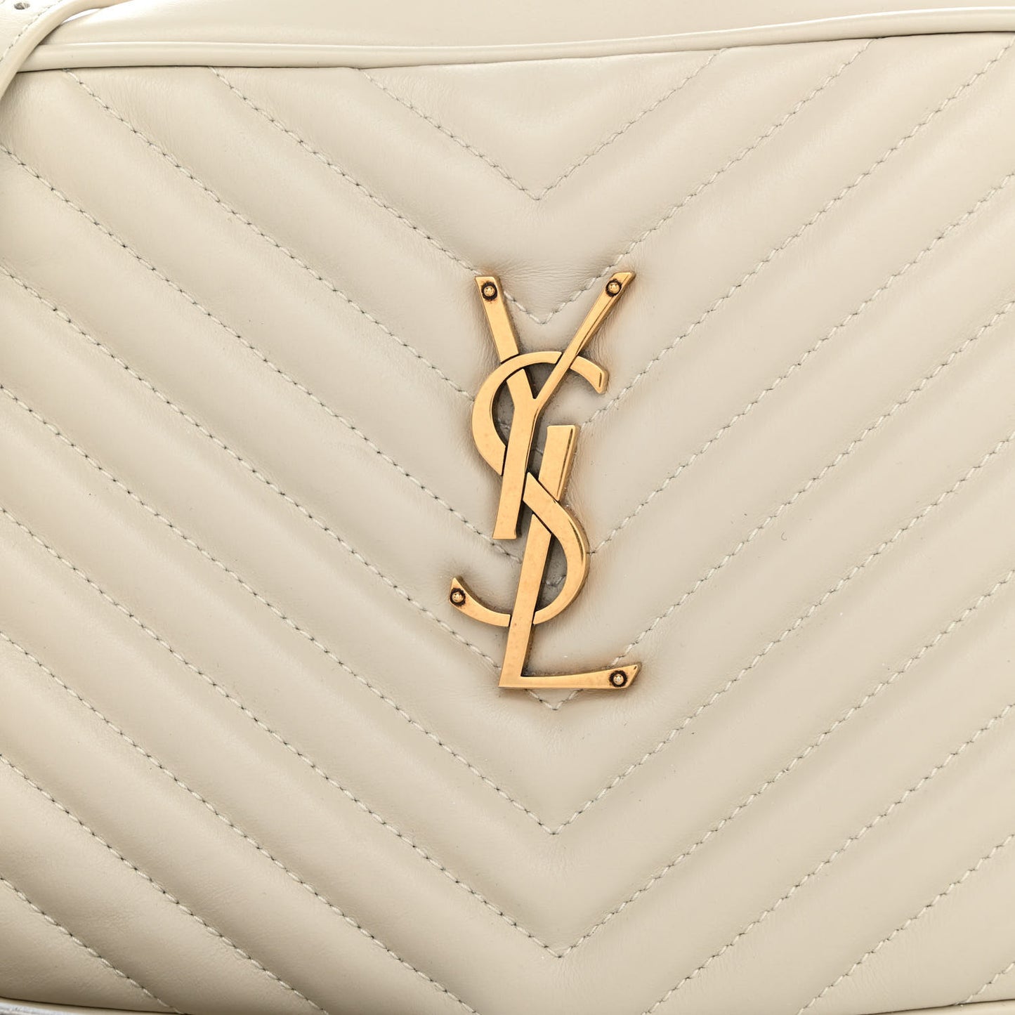 Calfskin Matelasse Monogram Lou Camera Bag Blanc Vintage