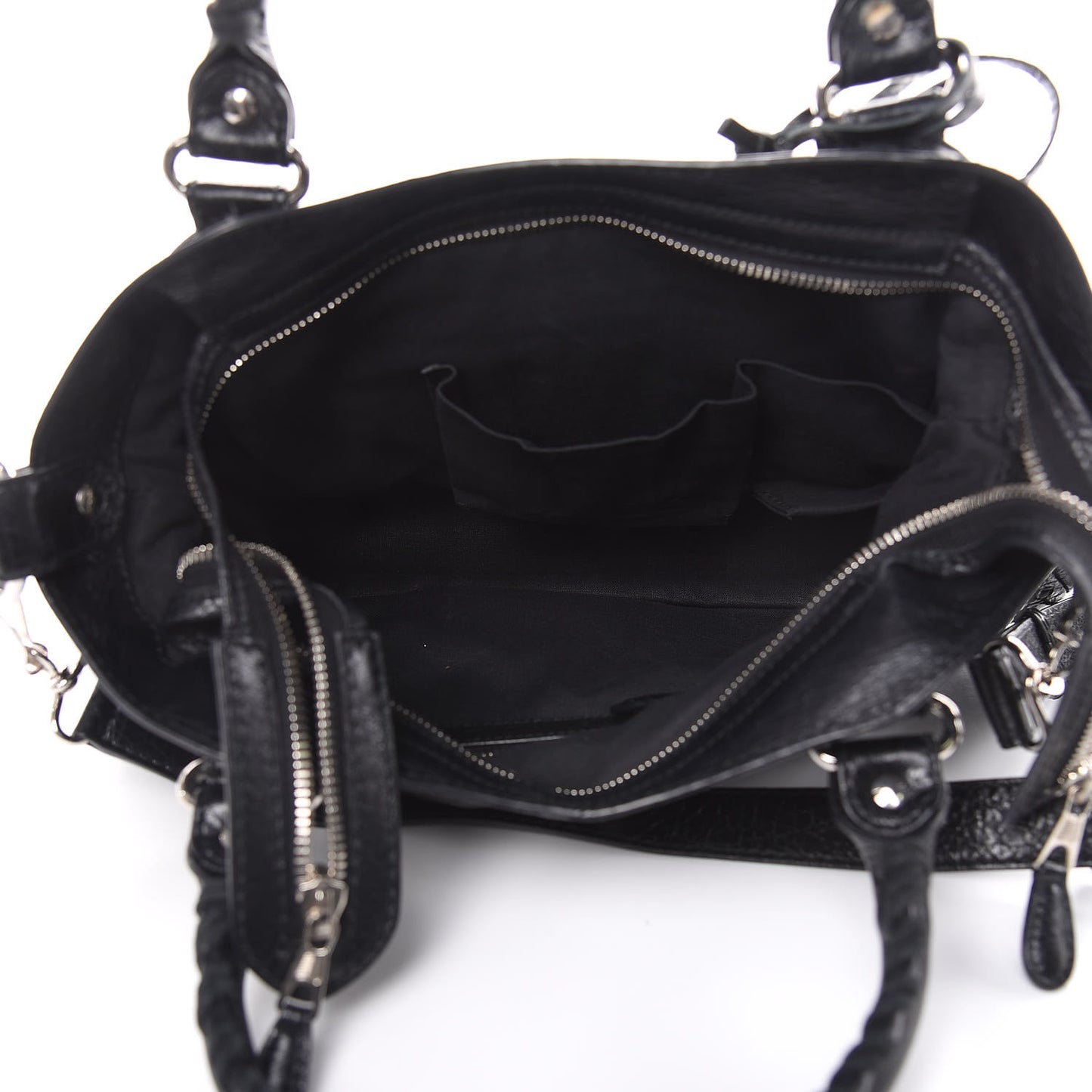 Agneau Giant 12 Silver Hardware Town Black