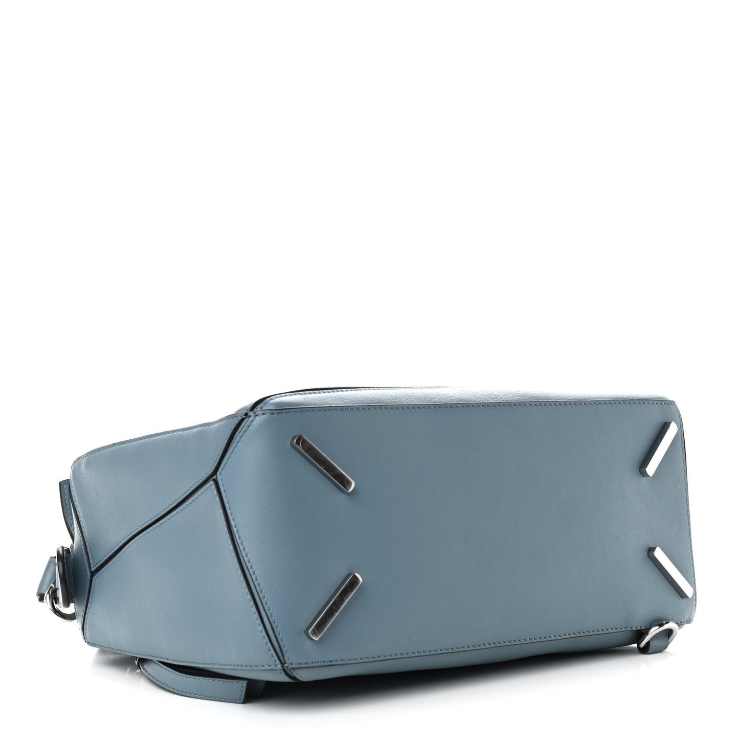 Calfskin Medium Puzzle Bag Stone Blue
