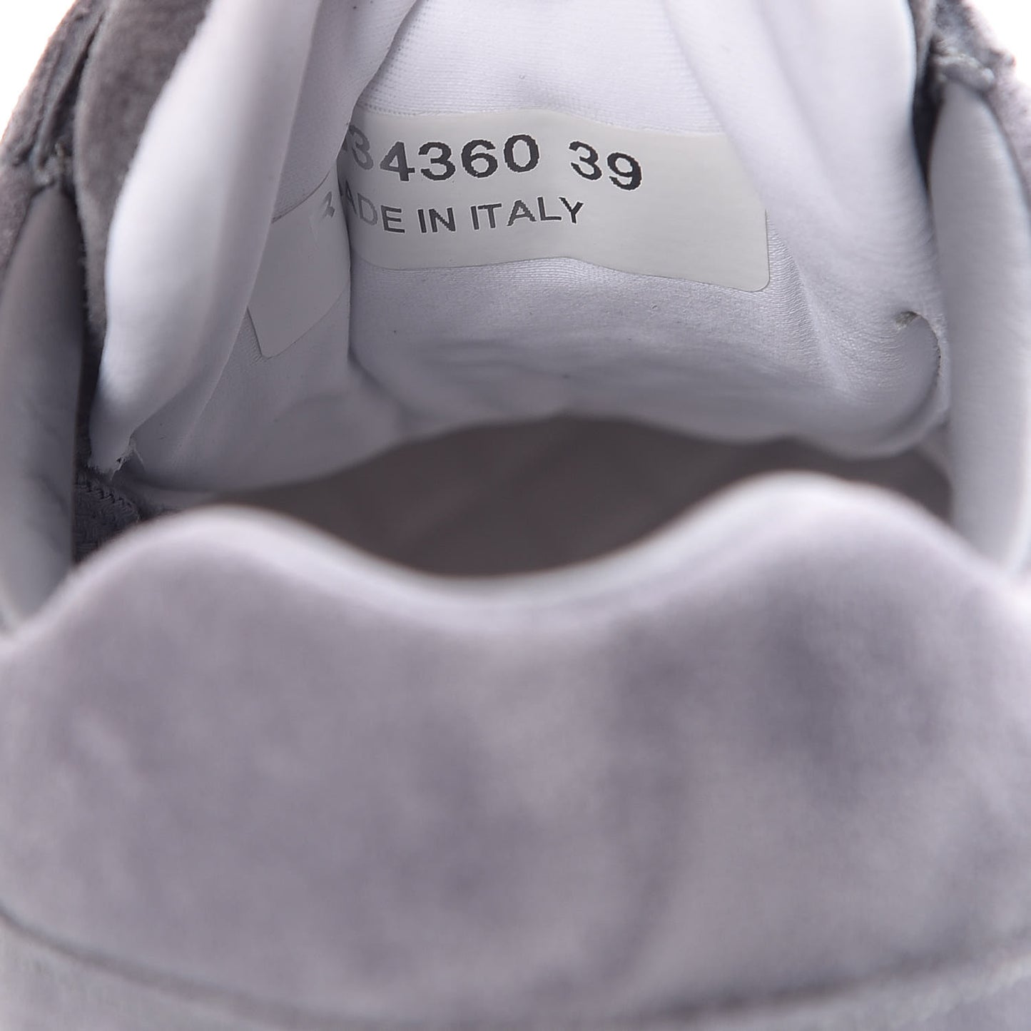 Suede Calfskin CC Sneakers 39 Grey