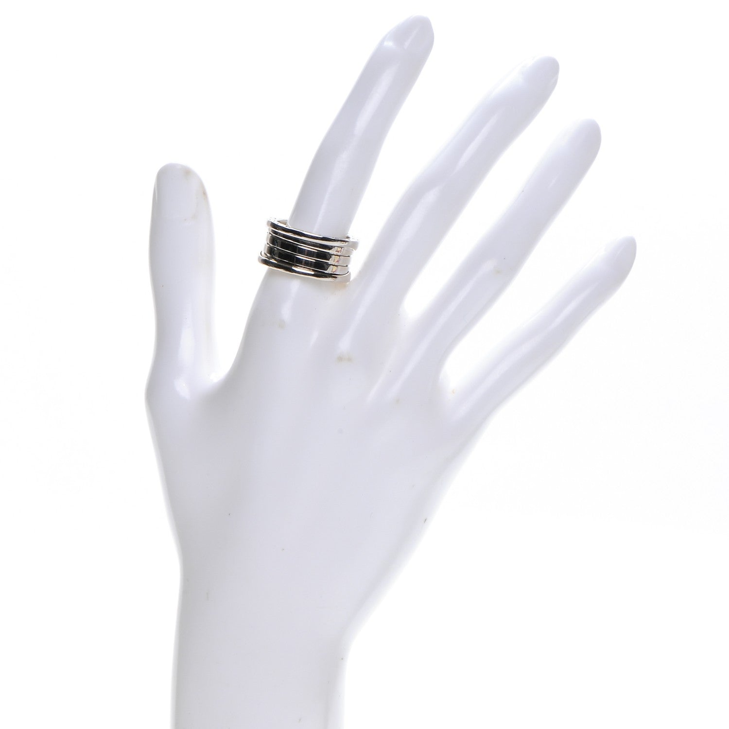 Bulgari 18K White Gold B.Zero1 Four-Band Ring 57 8 2 of 7