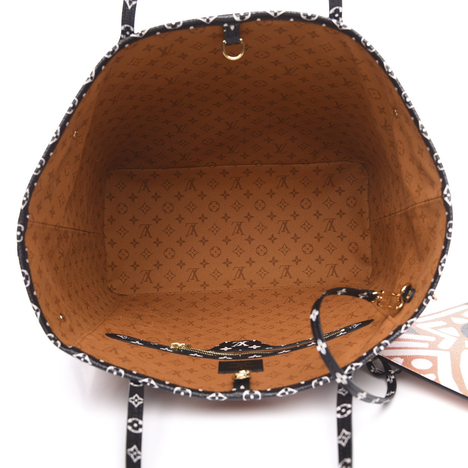 Louis Vuitton Monogram Giant Crafty Neverfull MM Creme Caramel 5 of 8