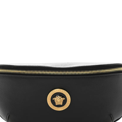 Versace Grained Calfskin Vanitas Medea Belt Bag Black 8 of 13