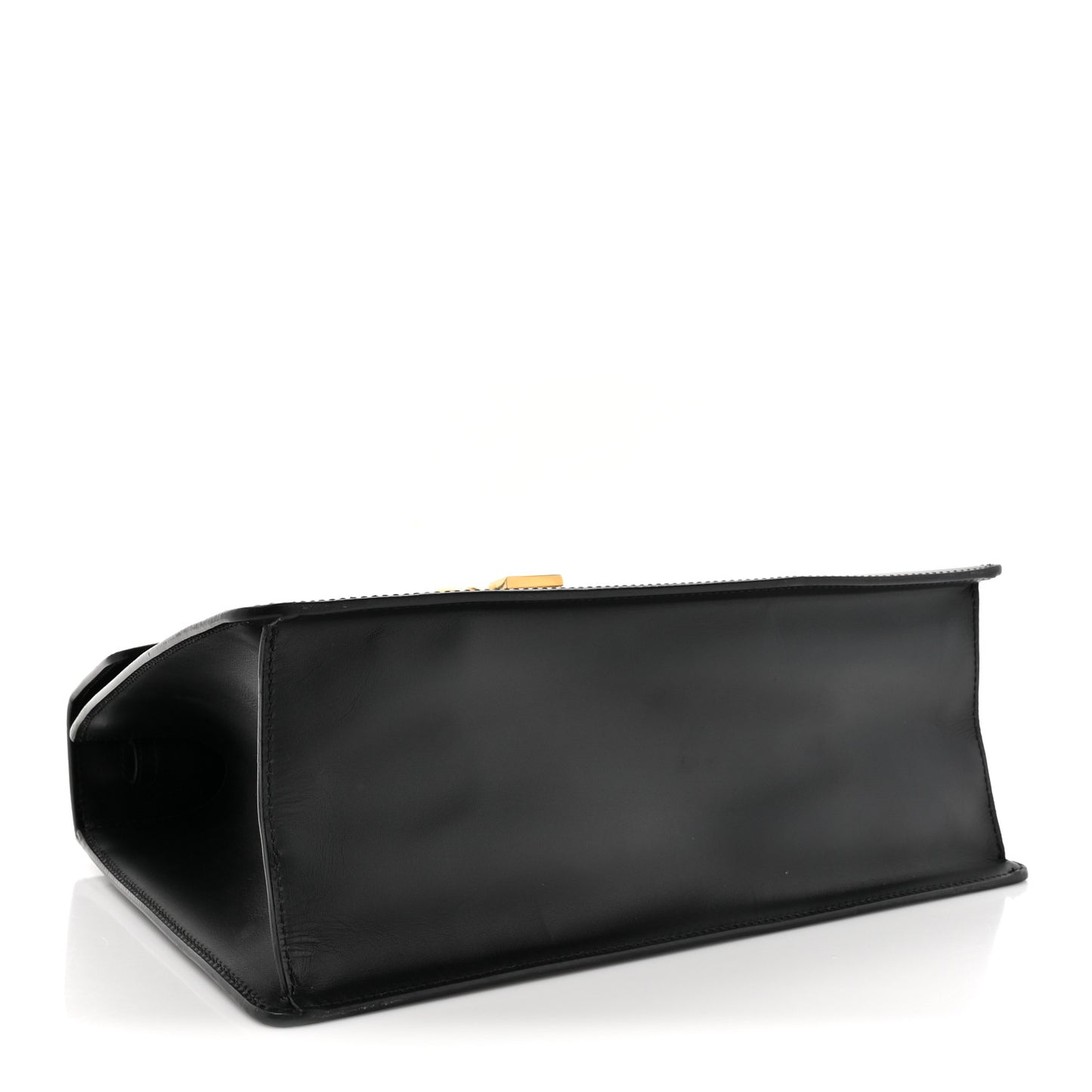 Calfskin Medium Sylvie Top Handle Bag Black