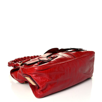 Valentino Garavani Calfskin Large Histoire Red 3 of 8