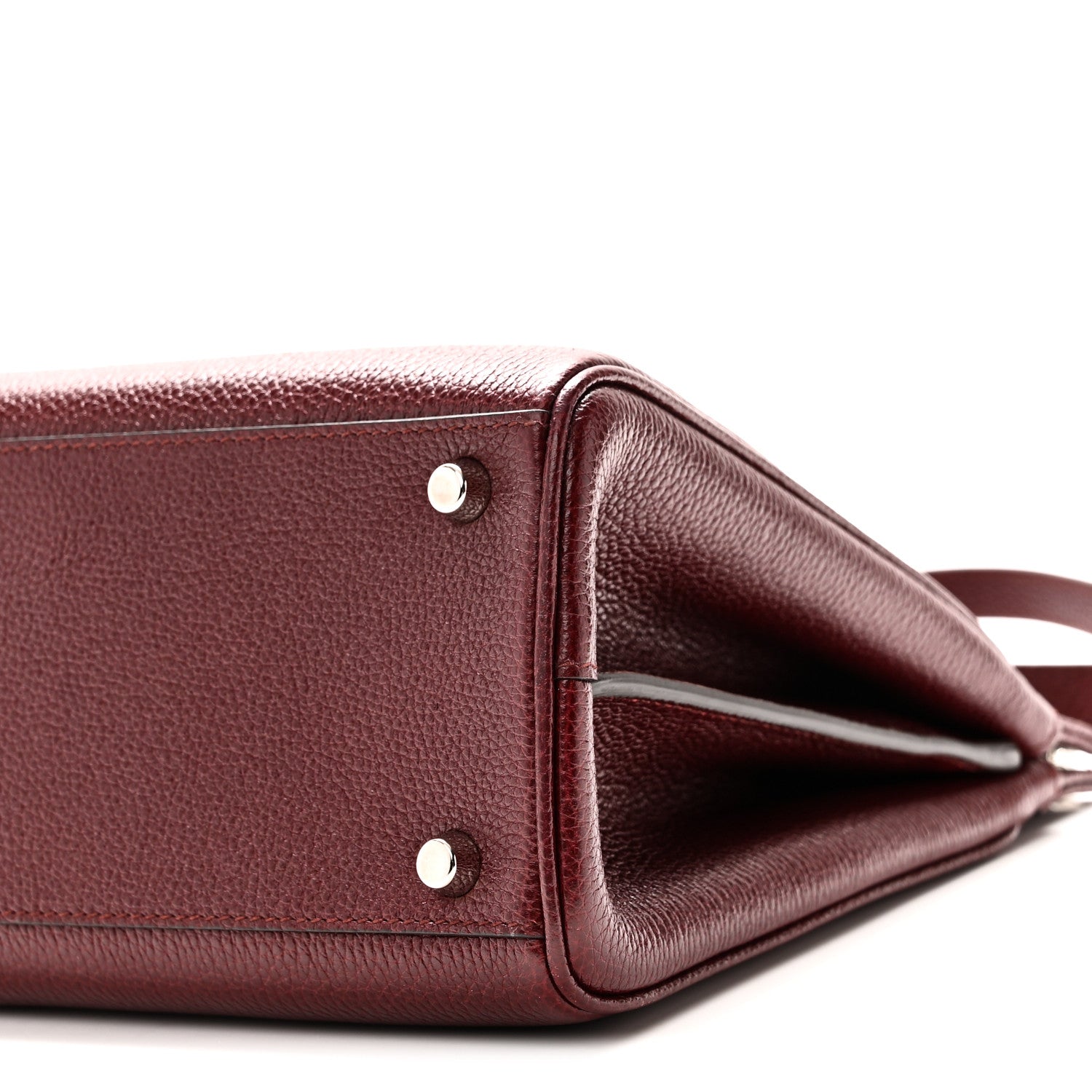 Gucci Grainy Calfskin Small Zumi Top Handle Bag Vintage Bordeaux 10 of 10