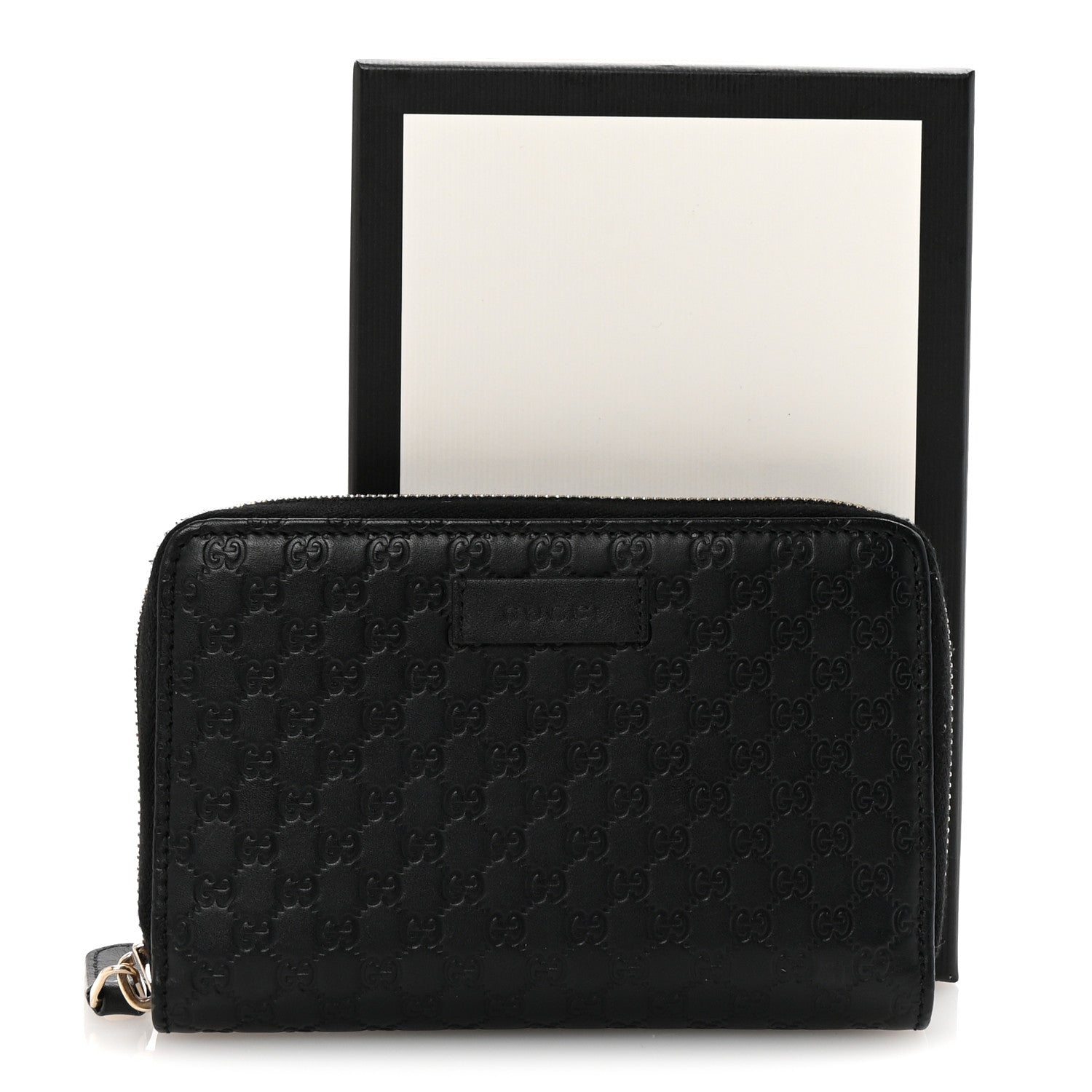 Gucci Soft Microguccissima Zip Around Organizer Wallet Black 8 of 8