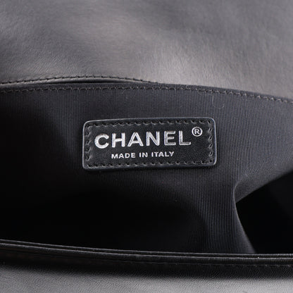 Chanel Lambskin Perforated Medium Boy Flap Black 6 of 10