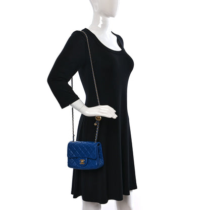 Chanel Lambskin Quilted Mini Pearl Crush Flap Blue 2 of 8