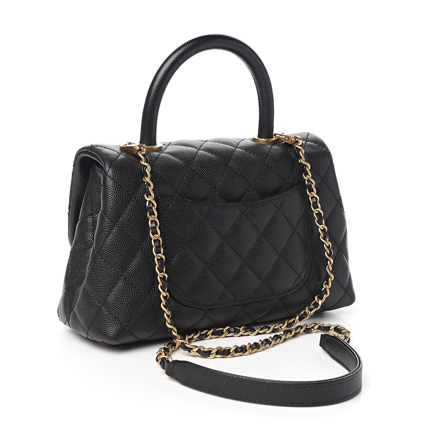Chanel Caviar Quilted Mini Coco Handle Flap Black 2 of 13
