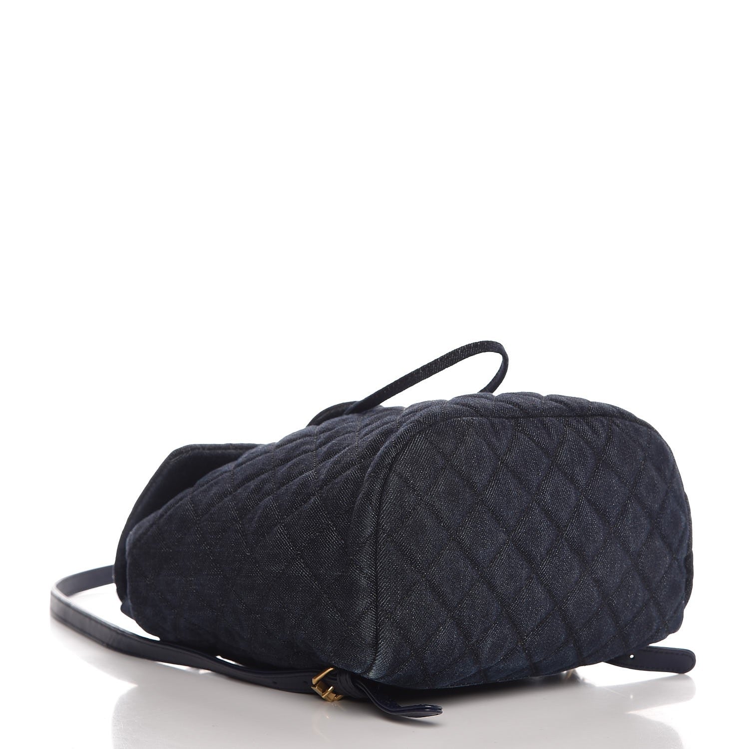 Chanel Washed Denim Quilted Small Urban Spirit Backpack Dark Blue 4 of 7