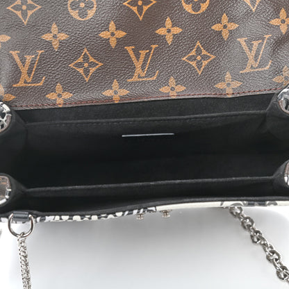 Louis Vuitton Epi Monogram Floral Pochette Metis Black White 4 of 7