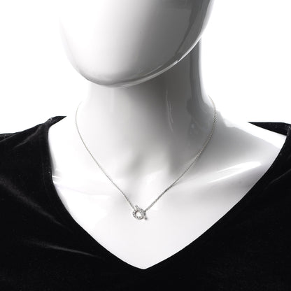 Hermes 18K White Gold Diamond Finesse Pendant Necklace 2 of 6