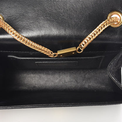 Saint Laurent Suede Small Classic Monogram Kate Tassel Satchel Black 5 of 6