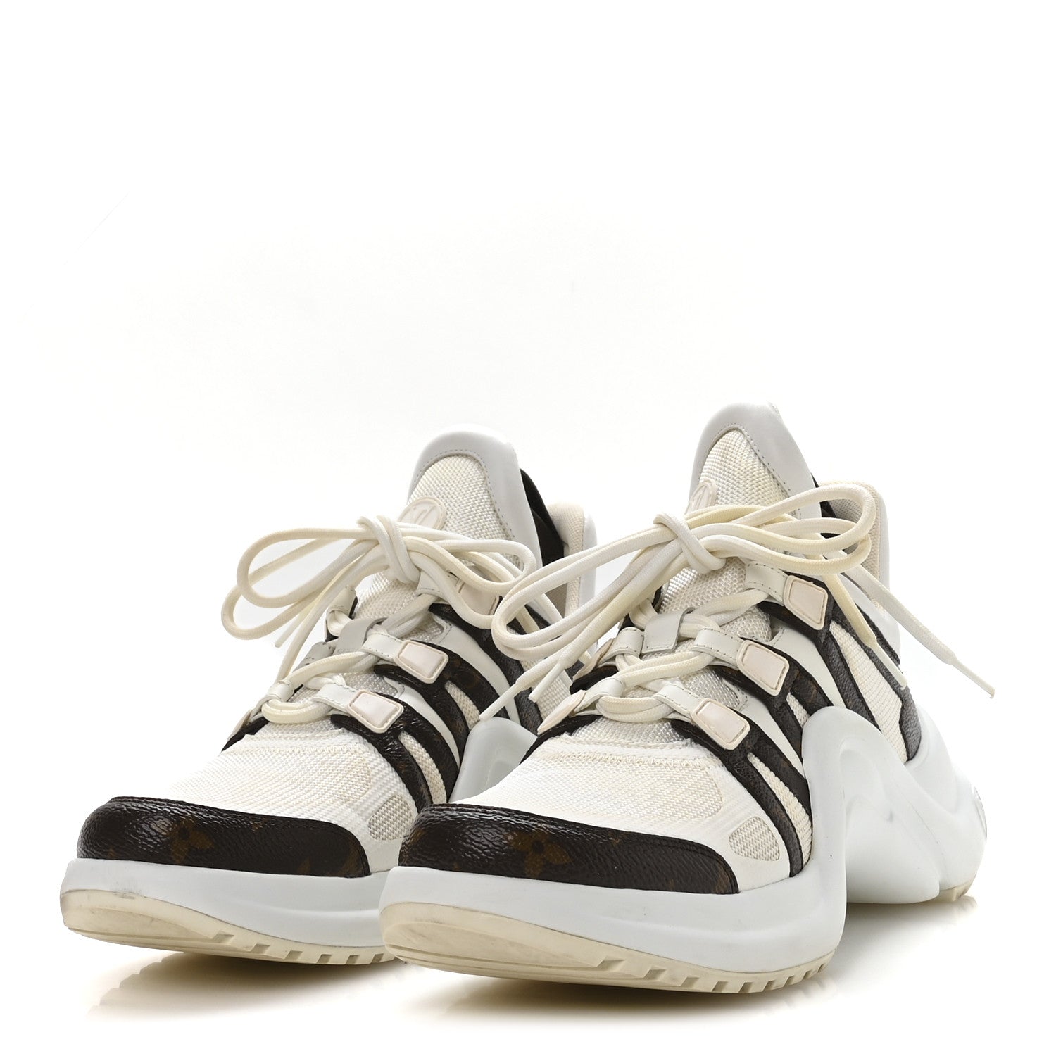 Louis Vuitton Patent Monogram LV Archlight Sneakers 41 White 4 of 8