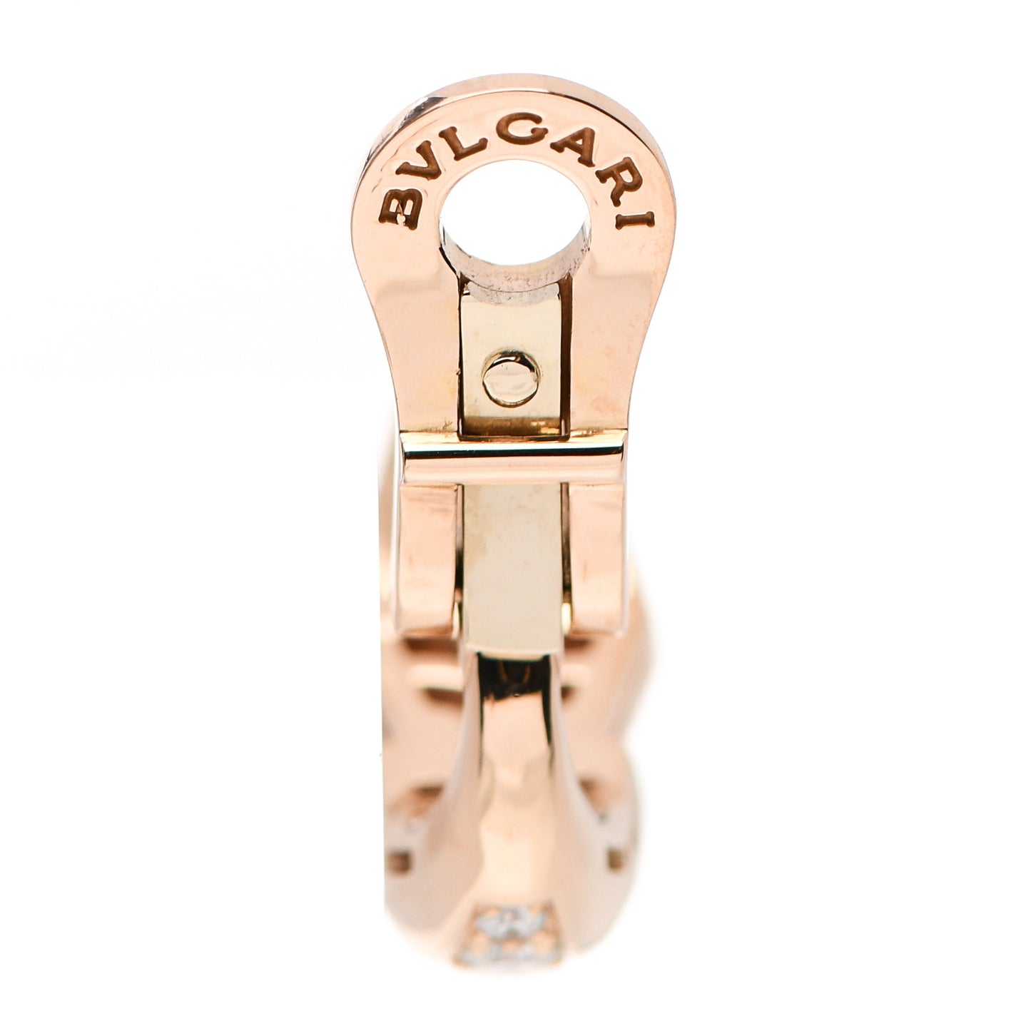 18K Rose Gold Diamond Serpenti Viper Earrings