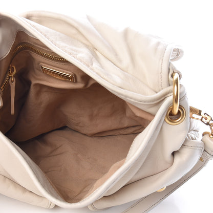 Miu Miu Nappa Matelasse Coffer Hobo Bianco 5 of 23