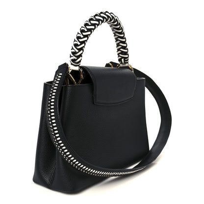 Louis Vuitton Taurillon Capucines Black White 3 of 9