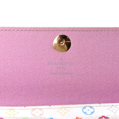 Louis Vuitton Monogram Multicolor Sarah Wallet White Litchi 8 of 9