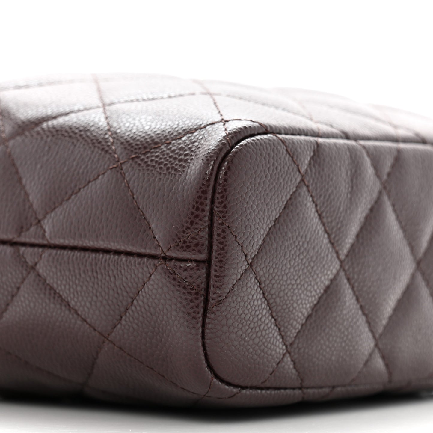 Caviar Quilted Hobo Burgundy